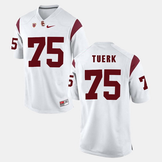 Men Usc Trojans Max Tuerk Pac 12 Game White Jersey