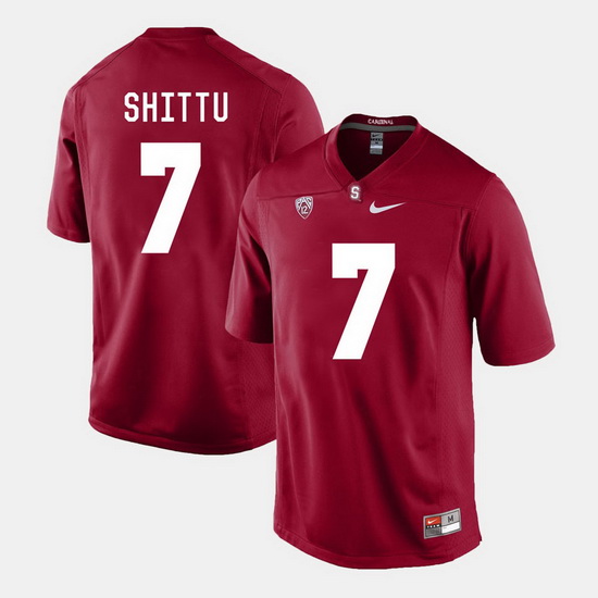 Men Stanford Cardinal Aziz Shittu College Football Cardinal Jersey