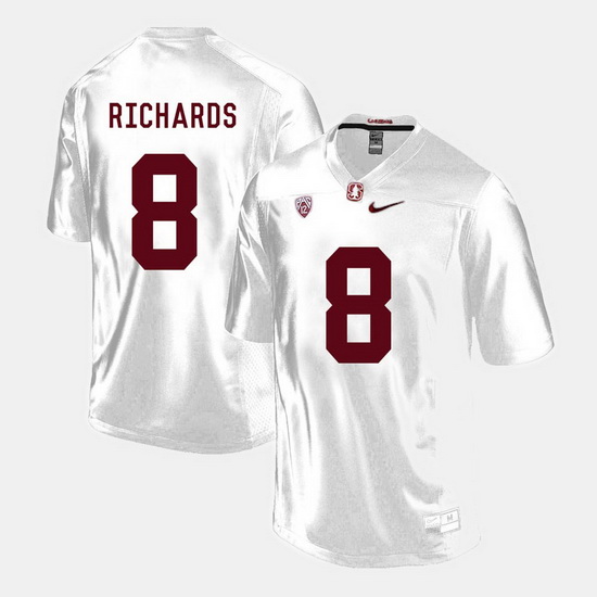 Men Stanford Cardinal Jordan Richards College Football White Jersey