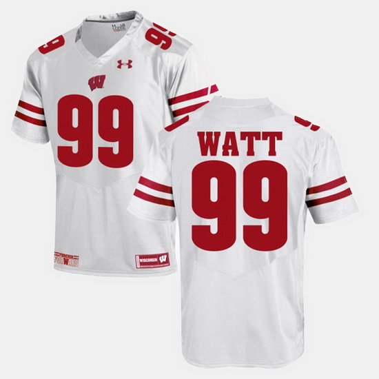 Men Wisconsin Badgers J.J. Watt Alumni Football Game White Jersey