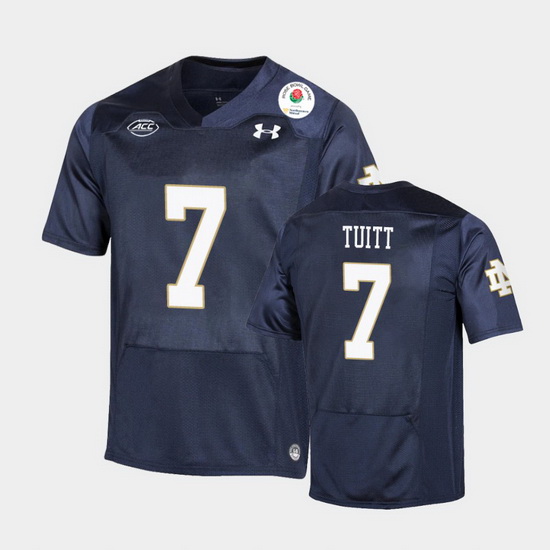 Men Notre Dame Fighting Irish Stephon Tuitt 2021 Rose Bowl Navy College Football Jersey