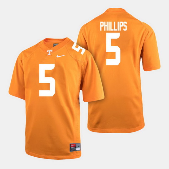 Men Tennessee Volunteers Kyle Phillips College Football Orange Jersey