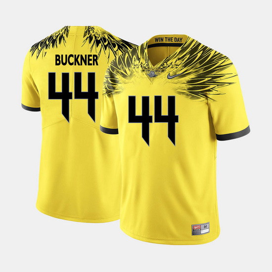 Men Oregon Ducks Deforest Buckner College Football Yellow Jersey