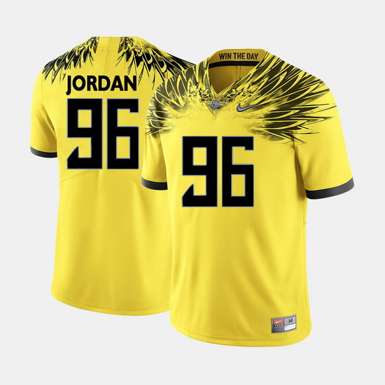 Men Oregon Ducks Dion Jordan College Football Yellow Jersey