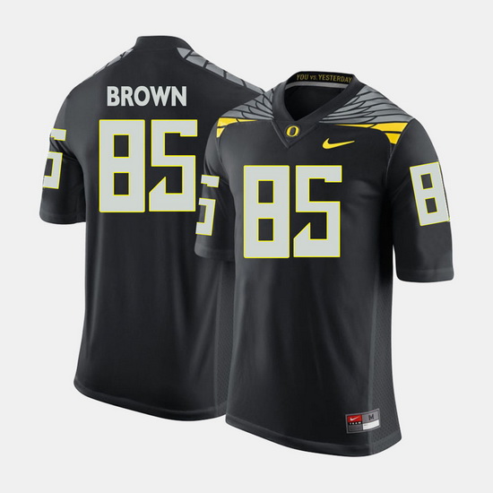 Men Oregon Ducks Pharaoh Brown College Football Black Jersey