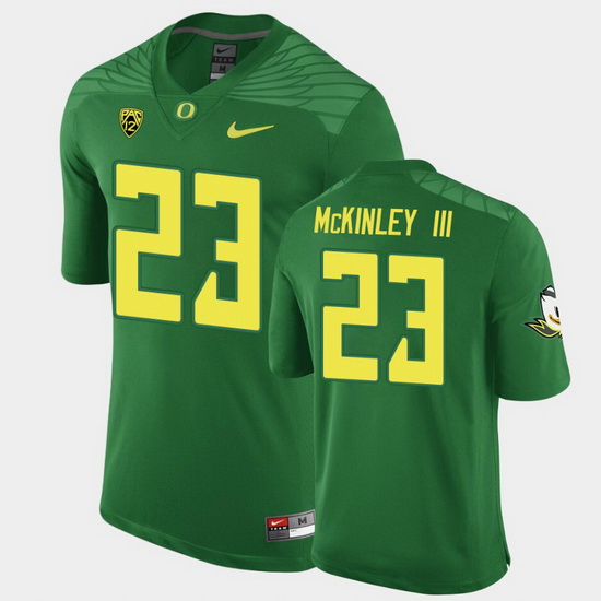 Men Oregon Ducks Verone Mckinley Iii Replica Green Game Football Jersey