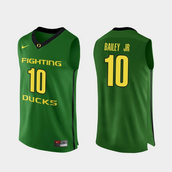 Men Oregon Ducks Victor Bailey Jr. Apple Green Authentic College Basketball Jersey