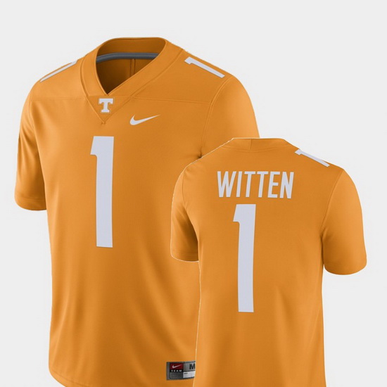 Men Tennessee Volunteers Jason Witten 1 Tennessee Orange Alumni Football Game Player Jersey