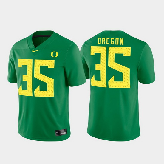 Men Oregon Ducks 35 Green Game Jersey