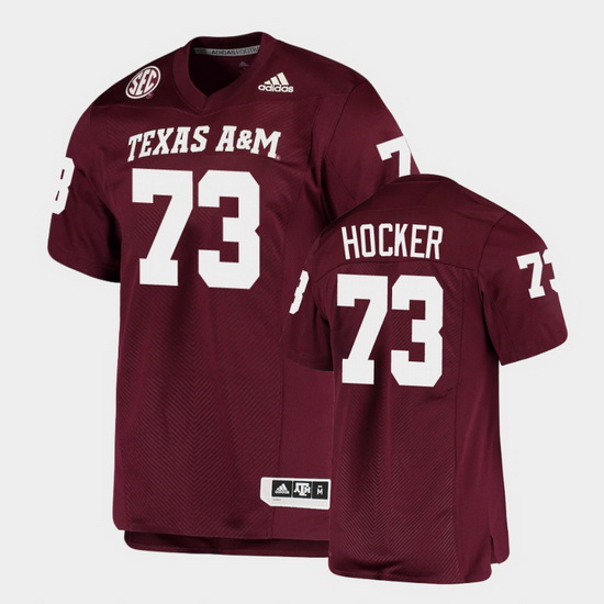 Men Texas A&M Aggies Jared Hocker Alumni Football Game Maroon Jersey