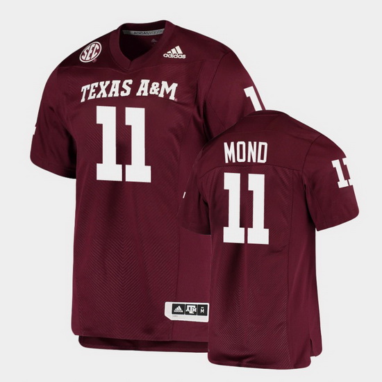 Men Texas A&M Aggies Kellen Mond Alumni Football Game Maroon Jersey