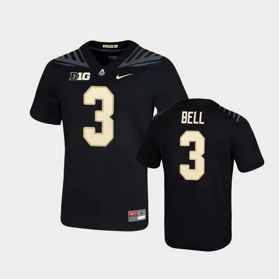 Men Purdue Boilermakers David Bell Game Football Black Jersey