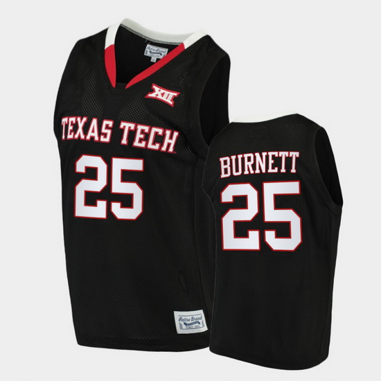 Men Texas Tech Red Raiders Nimari Burnett Alumni Limited Black Basketball 2020 21 Jersey