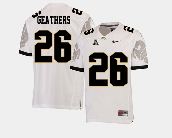 Men Ucf Knights Clayton Geathers White College Football Aac Jersey