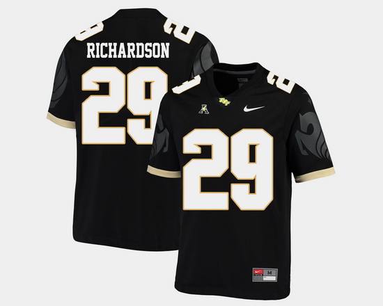 Men Ucf Knights Cordarrian Richardson Black College Football Aac Jersey