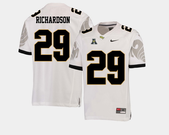 Men Ucf Knights Cordarrian Richardson White College Football Aac Jersey