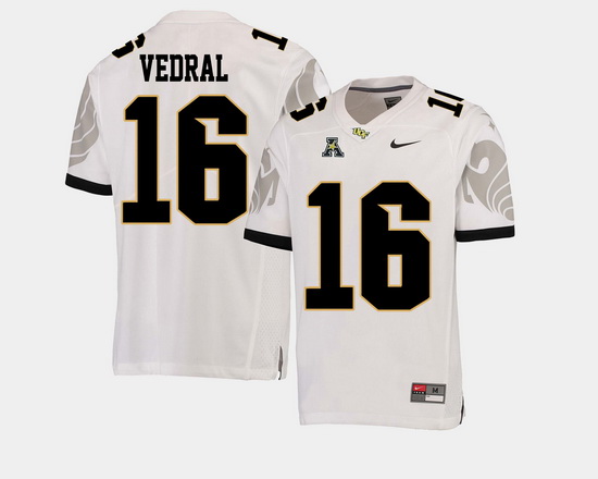 Men Ucf Knights Noah Vedral White College Football Aac Jersey