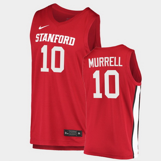 Men Stanford Cardinal Max Murrell College Basketball Red 2020 21 Jersey