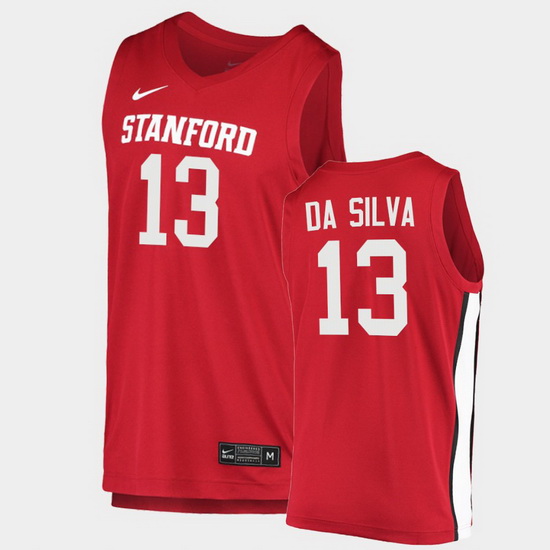 Men Stanford Cardinal Oscar Da Silva College Basketball Red 2020 21 Jersey