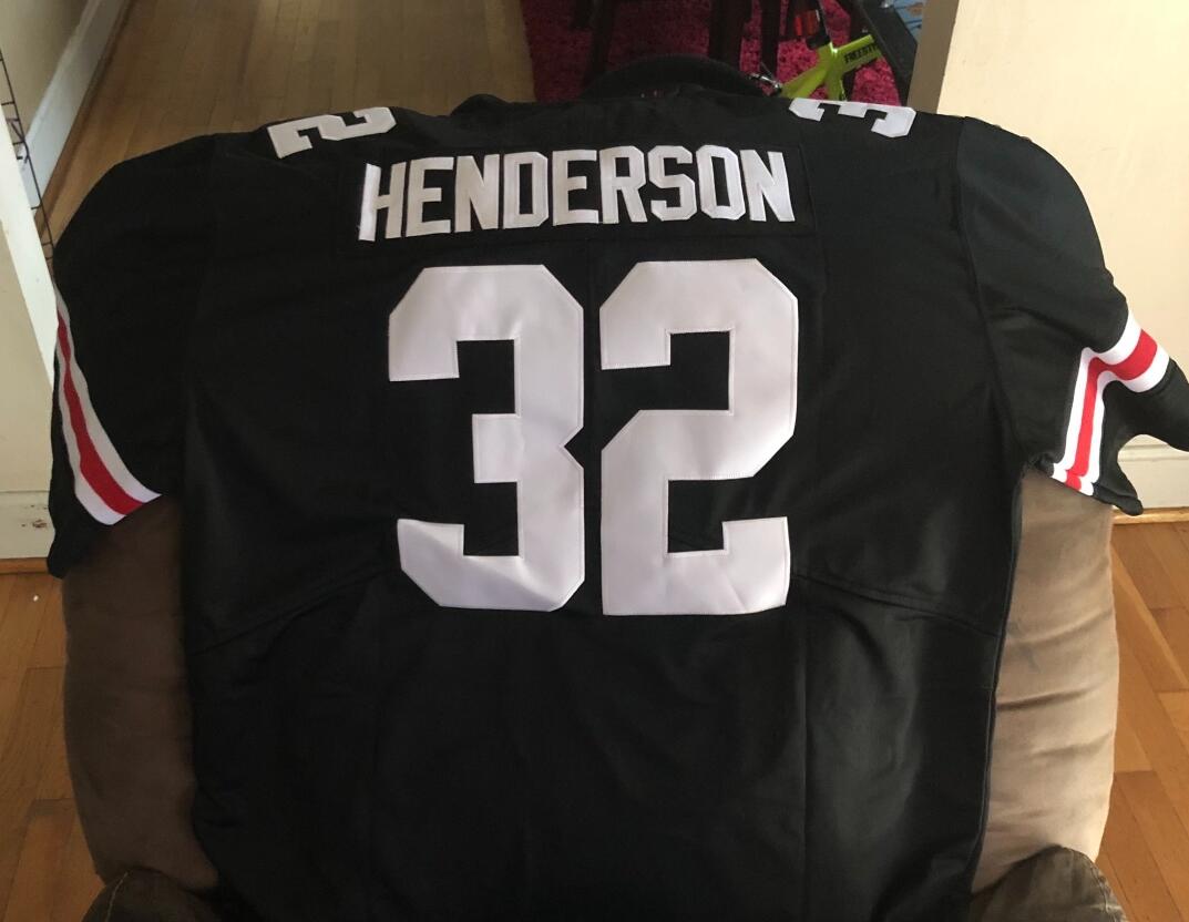 ohio state buckeye #32 TreVeyon henderson jersey Black