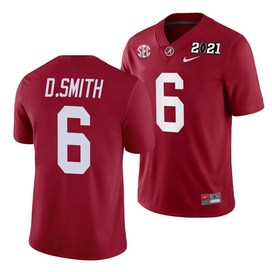 Alabama Crimson Tide Devonta Smith Crimson 2021 Rose Bowl Champions College Football Playoff College