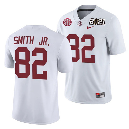 Alabama Crimson Tide Irv Smith Jr. White 2021 Rose Bowl Champions College Football Playoff College F