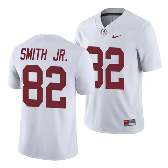 Alabama Crimson Tide Irv Smith Jr. White College Football Men's Game Jersey