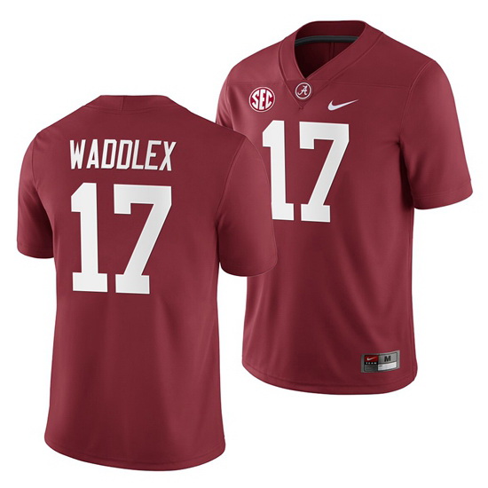 Alabama Crimson Tide Jaylen Waddle Crimson 2019 Home Game Jersey