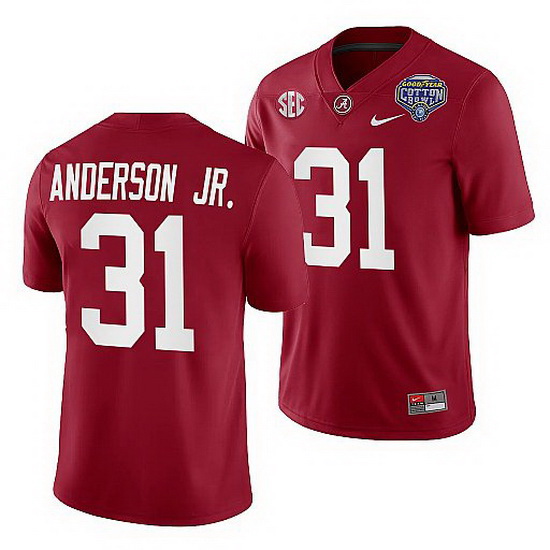 Alabama Crimson Tide Will Anderson Jr. Crimson 2021 Cotton Bowl College Football Playoff Jersey