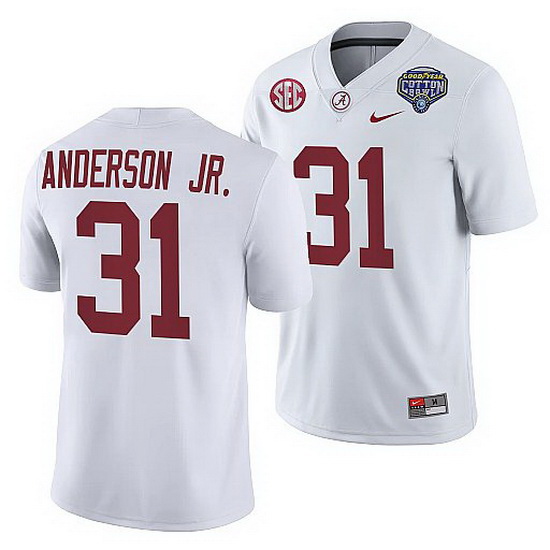 Alabama Crimson Tide Will Anderson Jr. White 2021 Cotton Bowl Co