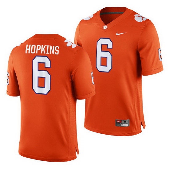 Clemson Tigers Deandre Hopkins Orange Game College Football Jers