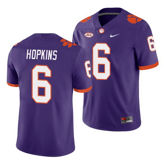 Clemson Tigers Deandre Hopkins Purple College Football Men'S Jer