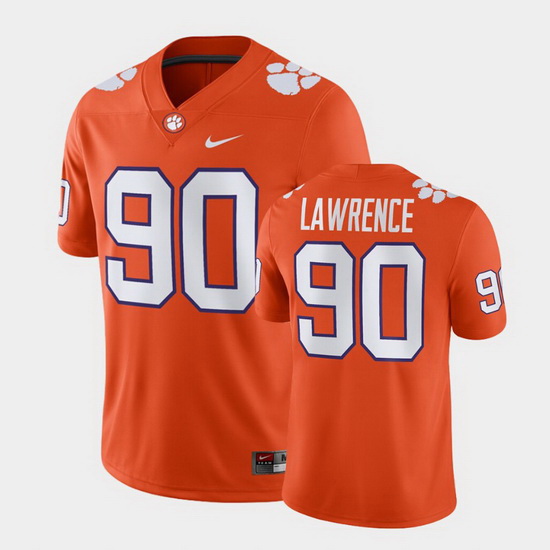 Clemson Tigers Dexter Lawrence Orange Alumni Football Game Men'S