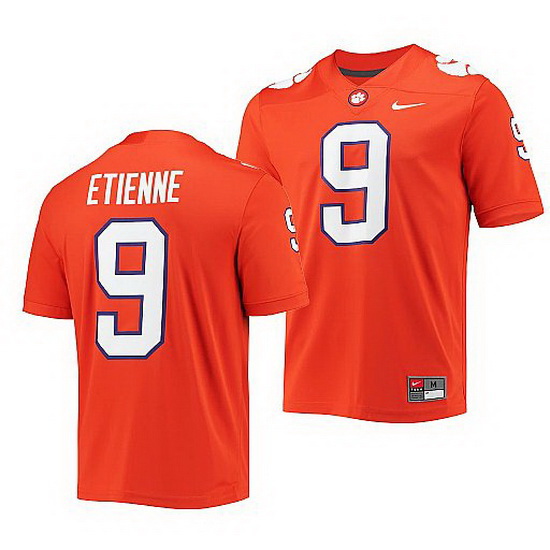 Clemson Tigers Travis Etienne Orange College Football Jersey