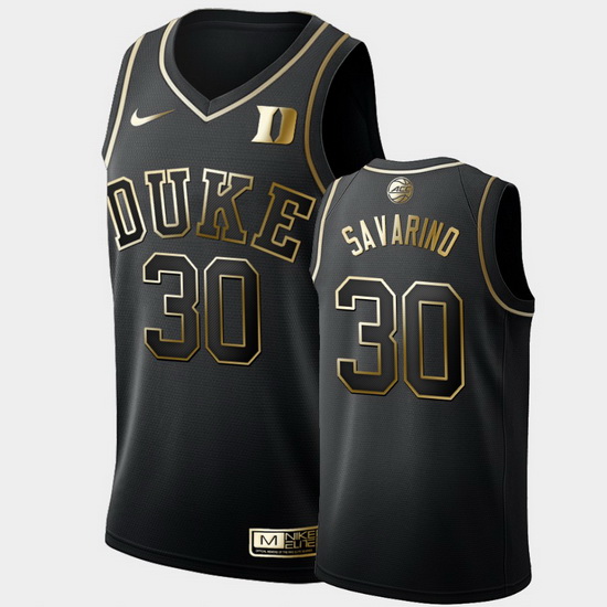 Duke Blue Devils Michael Savarino Black 2019 Golden Edition Men'S Jersey