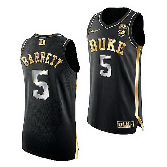 Duke Blue Devils Rj Barrett Black Golden Edition Nba Alumni Jers