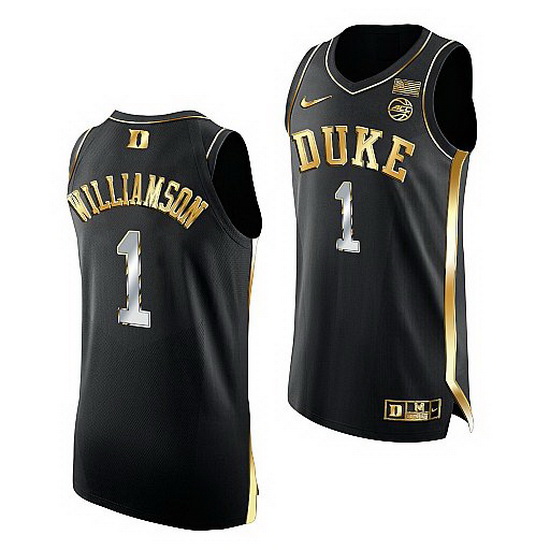 Duke Blue Devils Zion Williamson Black Golden Edition Nba Alumni