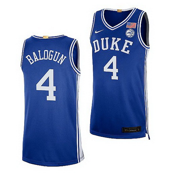 Duke Blue Devils Elizabeth Balogun Royal College Basketball 2021 22Limited Jersey