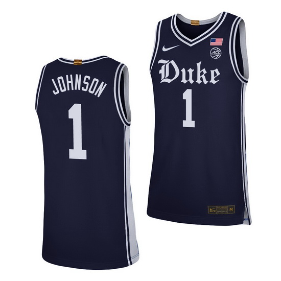 Duke Blue Devils Jalen Johnson Navy Alternate Men'S Jersey