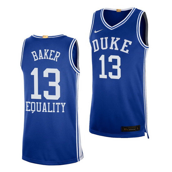 Duke Blue Devils Joey Baker Blue Equality Social Justice Men Jer