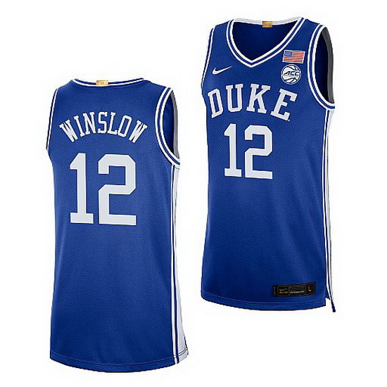 Duke Blue Devils Justise Winslow Elite Basketball Authentic Jersey