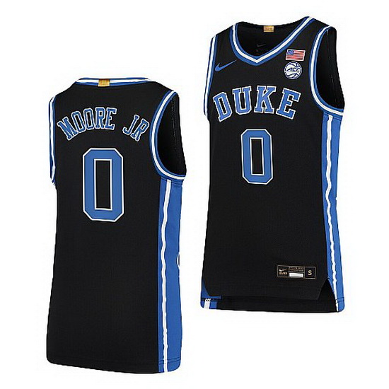 Duke Blue Devils Wendell Moore Jr. Black College Basketball 2021 22Limited Jersey