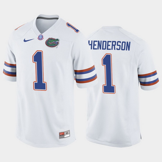 Florida Gators Cj Henderson White Away Men'S Jersey