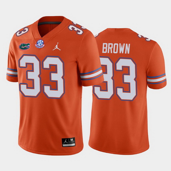 Florida Gators Trent Brown Orange Alternate Men'S Jersey