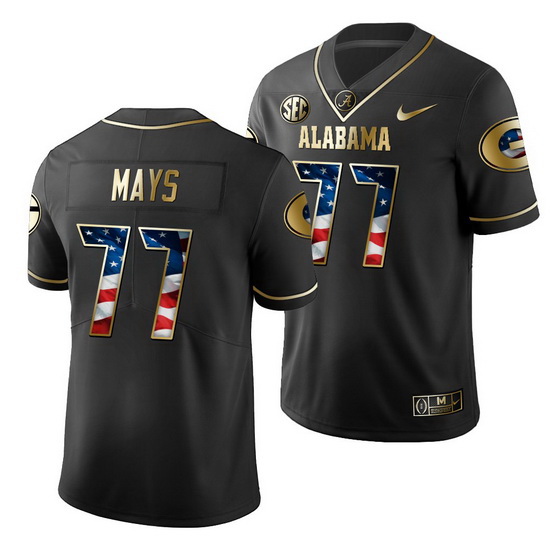 Georgia Bulldogs Cade Mays Black Stars And Stripes Men'S Jersey