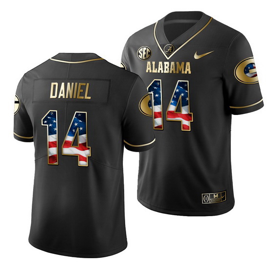 Georgia Bulldogs D.J. Daniel Black Stars And Stripes Men'S Jersey