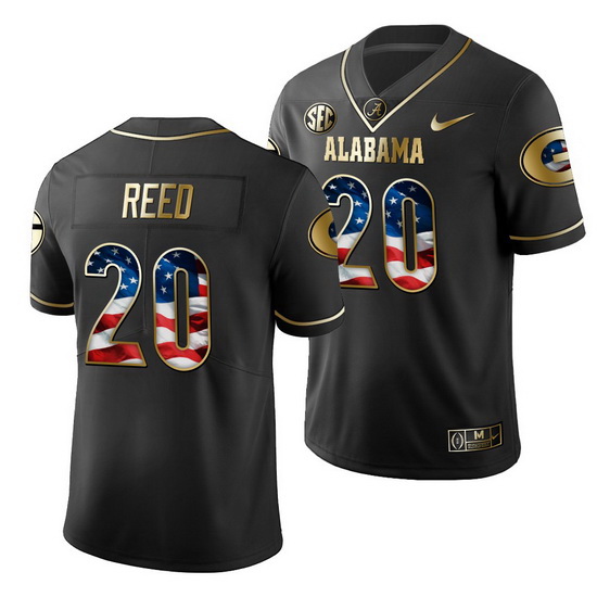 Georgia Bulldogs J.R. Reed Black Stars And Stripes Men'S Jersey