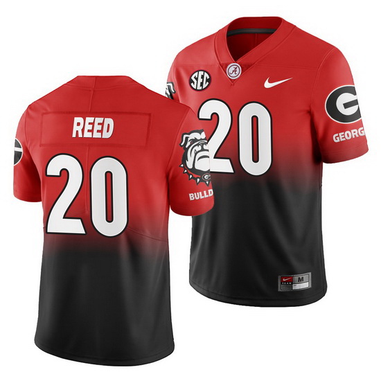 Georgia Bulldogs J.R. Reed Gradient Color Crash Men'S Jersey