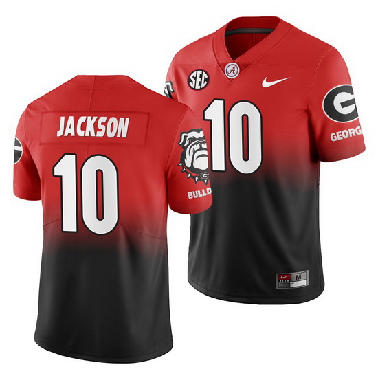 Georgia Bulldogs Kearis Jackson Gradient Color Crash Men'S Jersey