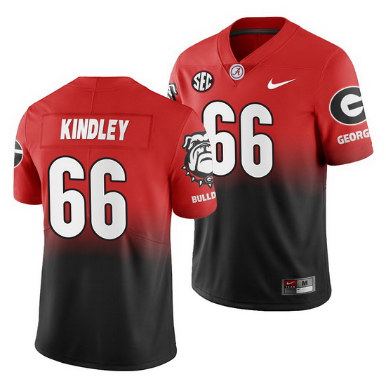 Georgia Bulldogs Solomon Kindley Gradient Color Crash Men'S Jersey